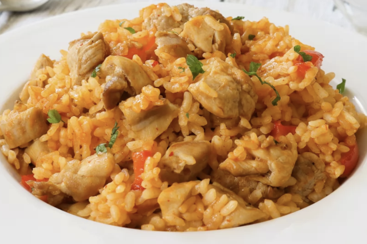 Carne con arroz